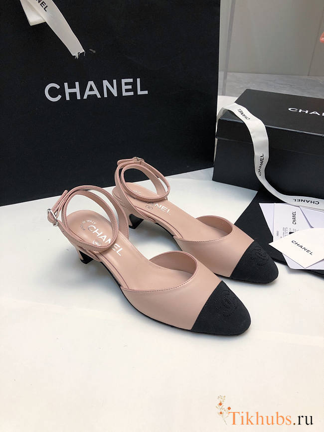 Chanel Slingback Pink Sandal 4cm - 1