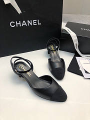 Chanel Slingback Black Sandal 4cm - 4