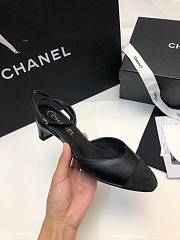 Chanel Slingback Black Sandal 4cm - 5