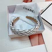 Chanel White Hairband - 3