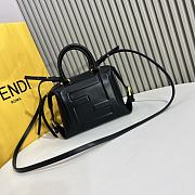 Fendi FF Cube Black Nappa Leather Mini Bag 16.5x13.5x9cm - 1