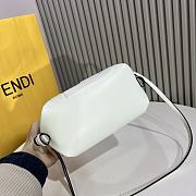 Fendi FF Cube White Nappa Leather Mini Bag 16.5x13.5x9cm - 4