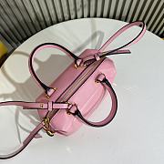 Fendi FF Cube Pink Nappa Leather Mini Bag 16.5x13.5x9cm - 5