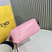 Fendi FF Cube Pink Nappa Leather Mini Bag 16.5x13.5x9cm - 4