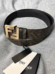 Fendi FF Motif Reversible Belt Gold 4cm - 1