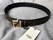 Fendi FF Motif Reversible Belt Gold 4cm - 4