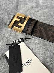 Fendi FF Motif Reversible Belt Gold 4cm - 2