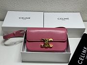 Celine Triomphe Bag Pink 20x10x4cm - 1