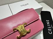 Celine Triomphe Bag Pink 20x10x4cm - 2