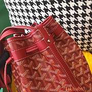 Goyard Petit Flot Bucket Red Bag Size 23 x 15 x 17.5 cm - 6