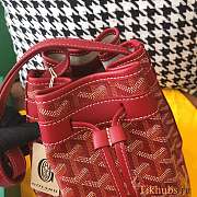 Goyard Petit Flot Bucket Red Bag Size 23 x 15 x 17.5 cm - 3