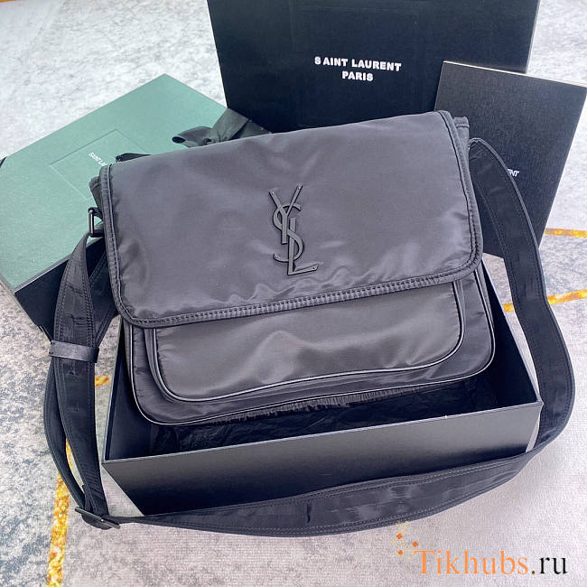 YSL Medium Niki Black Nylon 28x20x8.5cm - 1