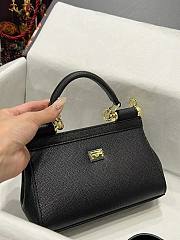 Dolce & Gabbana Small Sicily Handbag Black 19x13x6cm - 2