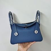 Hermes Lindy 30 Togo Blue 30cm - 1