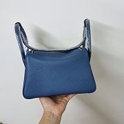 Hermes Lindy 30 Togo Blue 30cm - 5