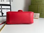 Gucci GG Marmont Small Top Handle Red Bag 27x19x10.5cm - 6