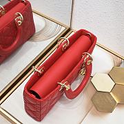 Dior Medium Lady D-joy Red Gold 26x6x14cm - 6