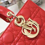 Dior Medium Lady D-joy Red Gold 26x6x14cm - 2