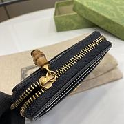 Gucci Double G Zip Card Case With Bamboo 11.5x9x2cm - 4