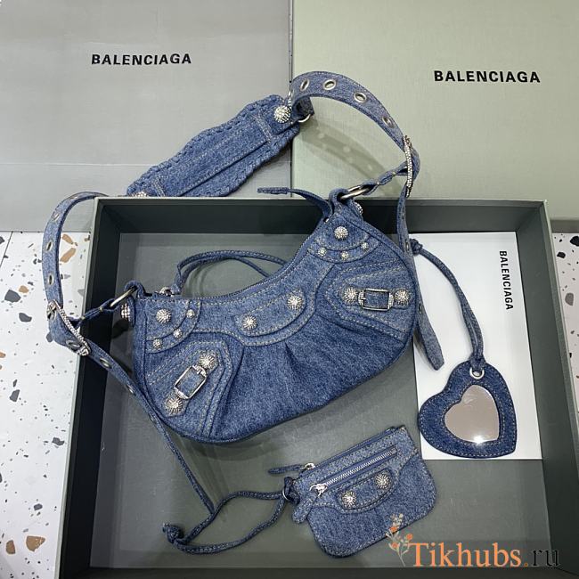 Balenciaga Le Cagole Bag Denim Blue 26x12x6cm - 1