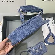 Balenciaga Le Cagole Bag Denim Blue 26x12x6cm - 4