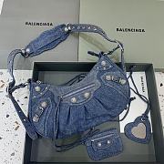 Balenciaga Le Cagole Bag Denim Blue 33x16x8cm - 1