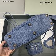 Balenciaga Le Cagole Bag Denim Blue 33x16x8cm - 4