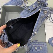 Balenciaga Le Cagole Bag Denim Blue 33x16x8cm - 2