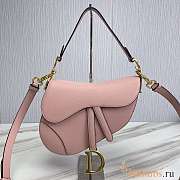 Dior Saddle With Strap Light Pink 25.5x20x6.5cm - 1