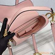 Dior Saddle With Strap Light Pink 25.5x20x6.5cm - 6