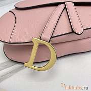 Dior Saddle With Strap Light Pink 25.5x20x6.5cm - 4