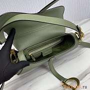 Dior Saddle With Strap Green 25.5x20x6.5cm - 6