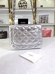 Chanel Mini Flap Bag Silver 17cm - 5