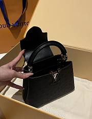 Louis Vuitton LV Capucines Mini Black Ostrich 21cm - 6