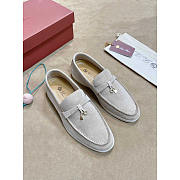 Loro piana Summer Charms Walk Suede Loafers - 1