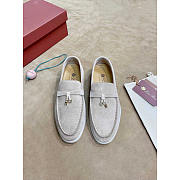 Loro piana Summer Charms Walk Suede Loafers - 4