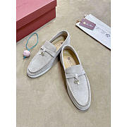 Loro piana Summer Charms Walk Suede Loafers - 5