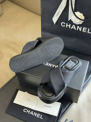 Chanel Black Slides - 4