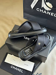 Chanel Black Slides - 3