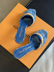 Louis Vuitton LV Neo Revival Mule Blue 5.5cm - 5