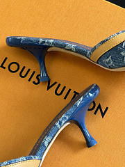 Louis Vuitton LV Neo Revival Mule Blue 5.5cm - 3