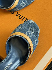 Louis Vuitton LV Neo Revival Mule Blue 5.5cm - 2