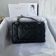 Chanel Flap Bag Black Caviar 25x17x6.5cm - 4