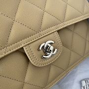 Chanel Flap Bag Beige Caviar 25x17x6.5cm - 3