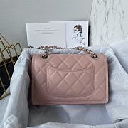 Chanel Flap Bag Pink Caviar 25x17x6.5cm - 3