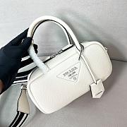 Prada Logo Handbag White 24x12x8.5cm - 1