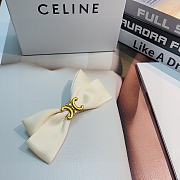 Celine White Hairclip - 4