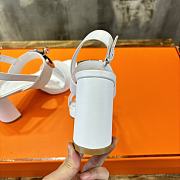 Hermes Ilona 90 Sandal White Heel - 5