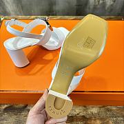 Hermes Ilona 90 Sandal White Heel - 2