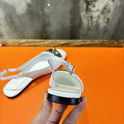 Hermes Innocente Slingback Goatskin White - 5